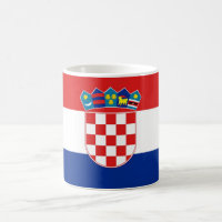 Tasse mit der Flagge Kroatiens