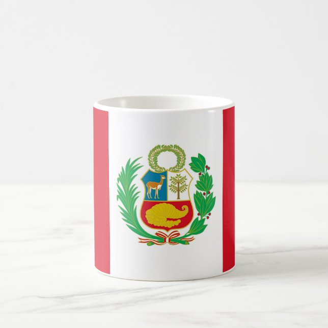 Tasse mit der Flagge Perus (Mittel)