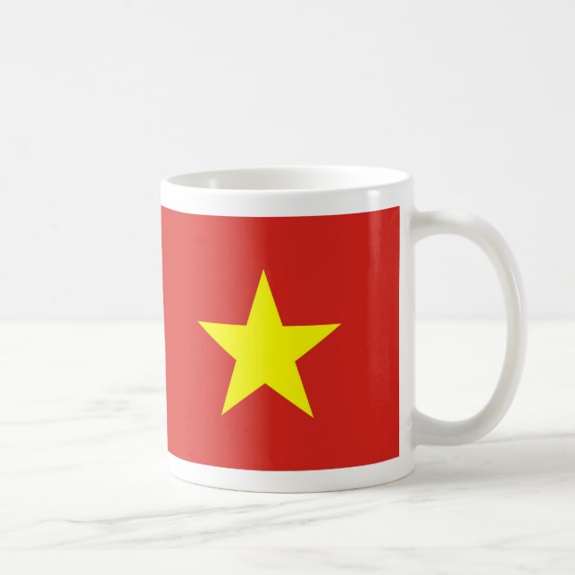 Tasse mit der Flagge Vietnams (Rechts)