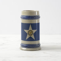 Tasse mit der Flagge von Houston City, Texas, USA