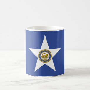 Tasse mit der Flagge von Houston, USA