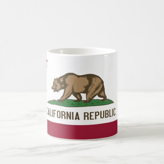 Tasse mit der Flagge von Kalifornien Staat - USA (Mittel)