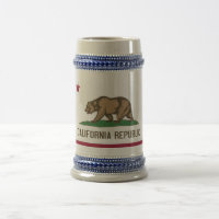 Tasse mit der Flagge von Kalifornien Staat - USA
