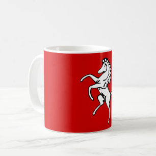 Tasse mit der Flagge von Kent, England