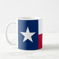 Tasse mit der Flagge von Texas Staat - USA