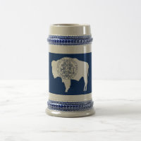 Tasse mit der Flagge von Wyoming - USA