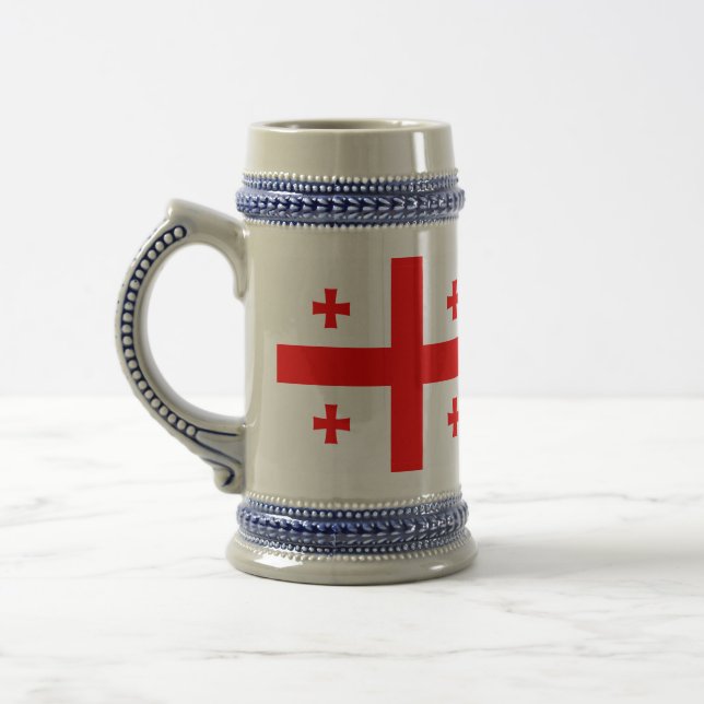 Tasse mit der georgischen Flagge (Links)