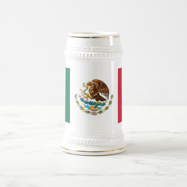 Tasse mit der mexikanischen Flagge (Mittel)