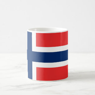 Tasse mit der norwegischen Flagge