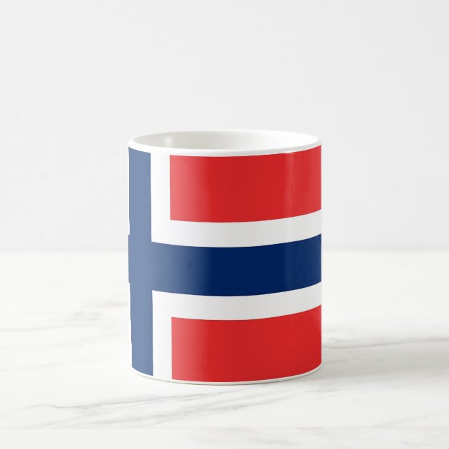 Tasse mit der norwegischen Flagge (Mittel)