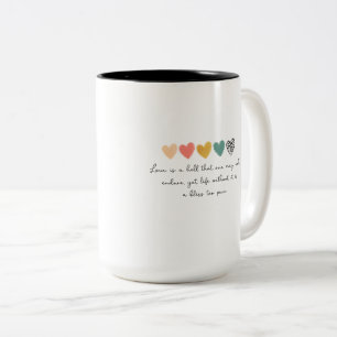 TASSE MIT EINEM EINFACHEN UND SCHÖNEN WORTEN