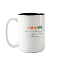 TASSE MIT EINEM EINFACHEN UND SCHÖNEN WORTEN