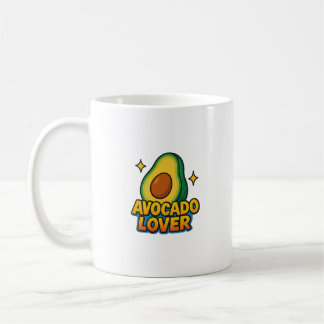Tasse mit einer Illustration eines Avocado und der