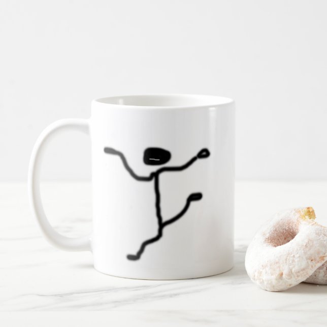 Tasse mit einer kleinen Figur (Mit Donut)