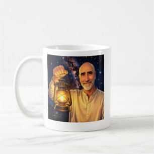 Tasse mit Finnbarr, der eine Laterne hält