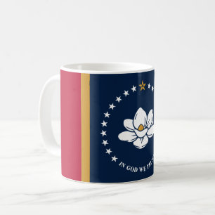 Tasse mit Flagge des US-Bundesstaates Mississippi