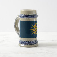 Tasse mit Flagge von Makedonien, Griechenland