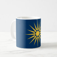 Tasse mit Flagge von Makedonien, Griechenland