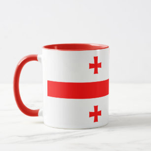 Tasse mit georgischer Flagge