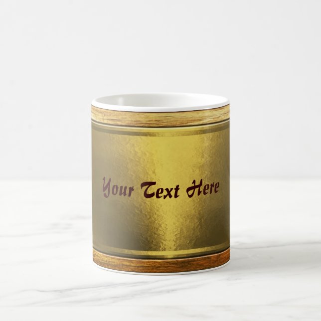 Tasse mit Goldplatte (Mittel)