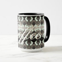Tasse mit Goldtext