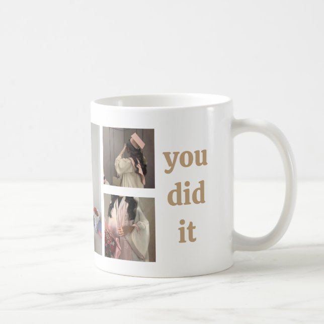 Tasse mit Graduate's Name and Foto | Personalisier (Rechts)
