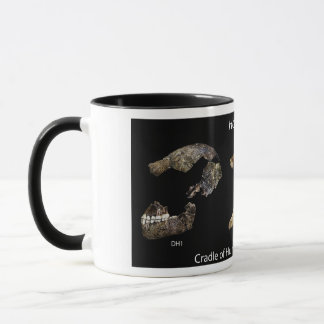 Tasse mit Homo naledi Skullen