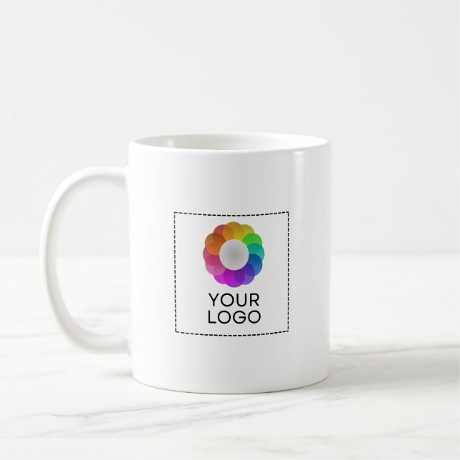 Tasse mit individuellem Logo, geringe Mindestmenge (Links)
