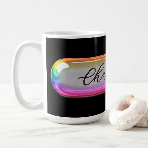 Tasse mit individuellem Namen – Helle bunte Glasli