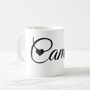 Tasse mit individuellem Namen Minimalistische Schr