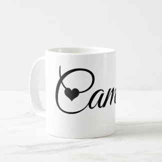 Tasse mit individuellem Namen Minimalistische Schr