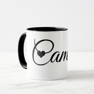 Tasse mit individuellem Namen Minimalistische Schr