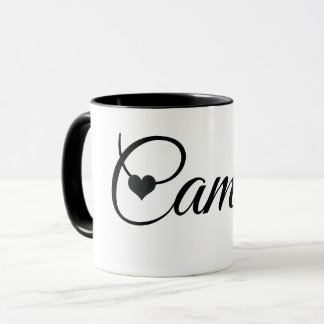 Tasse mit individuellem Namen Minimalistische Schr