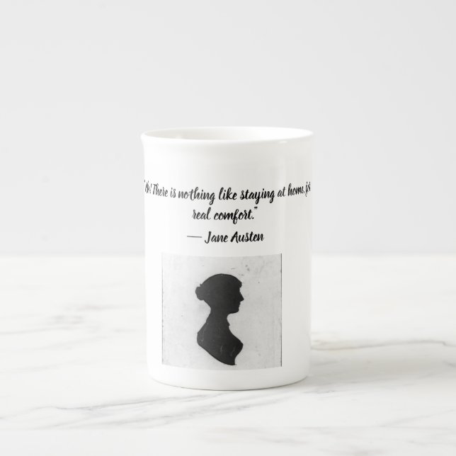 Tasse mit Jane Austen Zitat (Vorderseite)