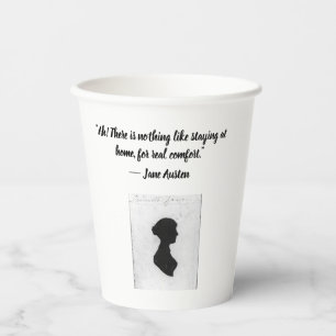 Tasse mit Jane Austen Zitat Pappbecher