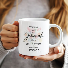 Tasse 'Mit Jehova wandeln seit der Floral-Taufe'