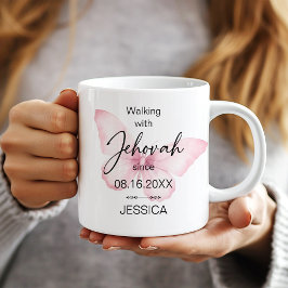Tasse 'Mit Jehova wandeln seit der Taufe als Schme