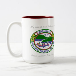 Tasse mit Kanufahrten