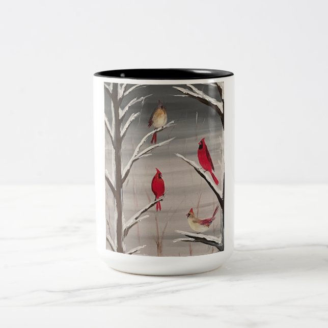 Tasse mit Kardinälen (Mittel)