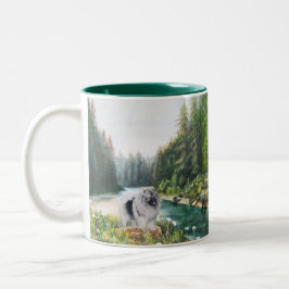 Tasse mit Kees im Wald