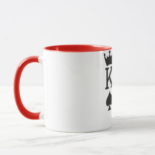 Tasse mit König und Königin Design: Ein perfektes