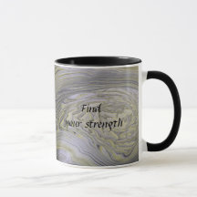 Tasse mit kunststoffakryllischer Pour