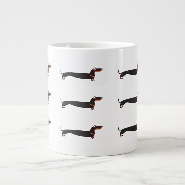 Tasse mit langer Dackel (Vorderseite)