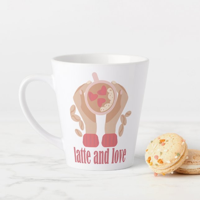 Tasse mit Liebe, Händchen und Kaffee - Angebot (Beispiel)
