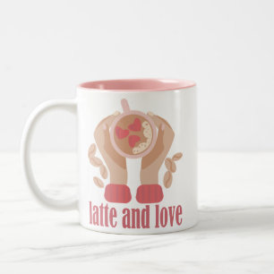 Tasse mit Liebe, Händchen und Kaffee - Angebot