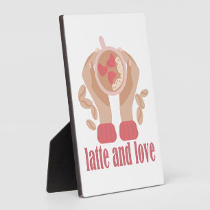 Tasse mit Liebe, Händchen und Kaffee - Angebot Fotoplatte