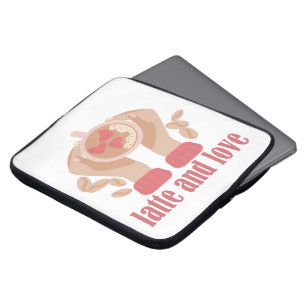 Tasse mit Liebe, Händchen und Kaffee - Angebot Laptopschutzhülle