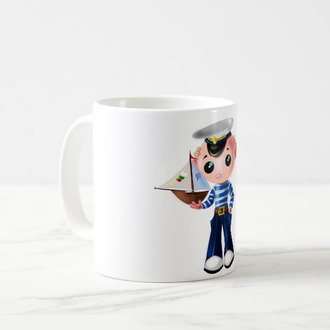 Tasse mit Little Sailor Boy (Vorderseite Links)