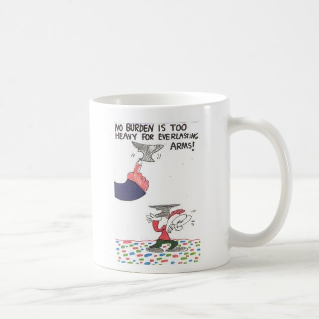 Tasse mit lustigen Kirchenzeichen mit Animation (Rechts)