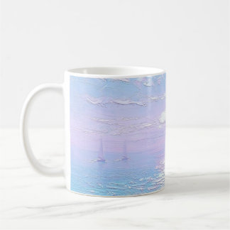 Tasse mit Meereslandschaftsdruck